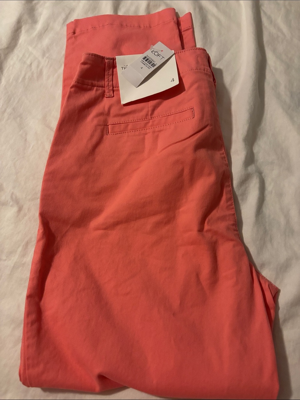 LOFT Men’s Coral/Salmon Chino Pants